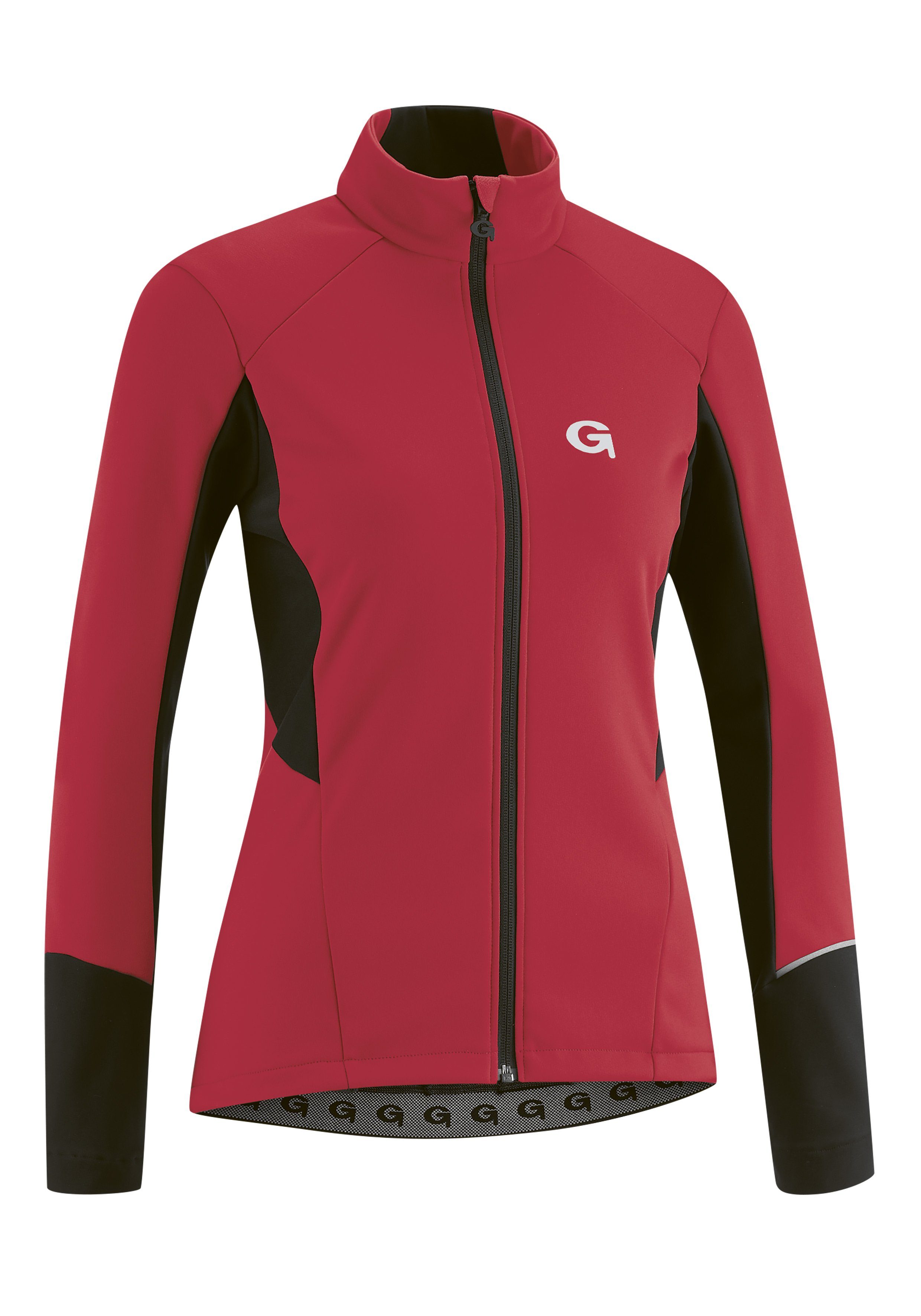Gonso Fahrradjacke FURIANI Damen Softshell-Jacke, Windjacke atmungsaktiv und wasserabweisend ziegelrot | 