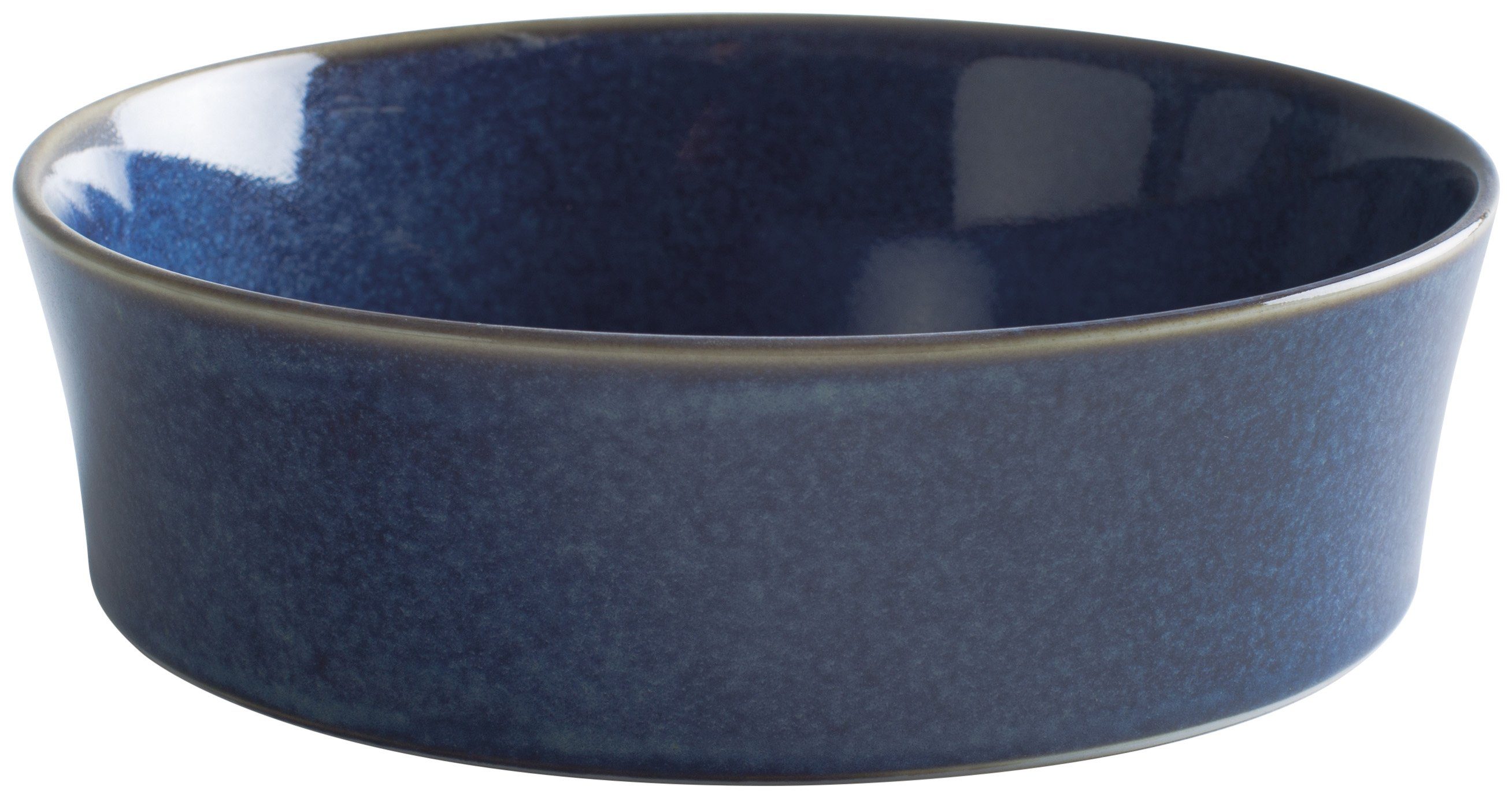 Kahla Auflaufform Homestyle rund, Porzellan, Handglasiert, Made in Germany atlantic blue