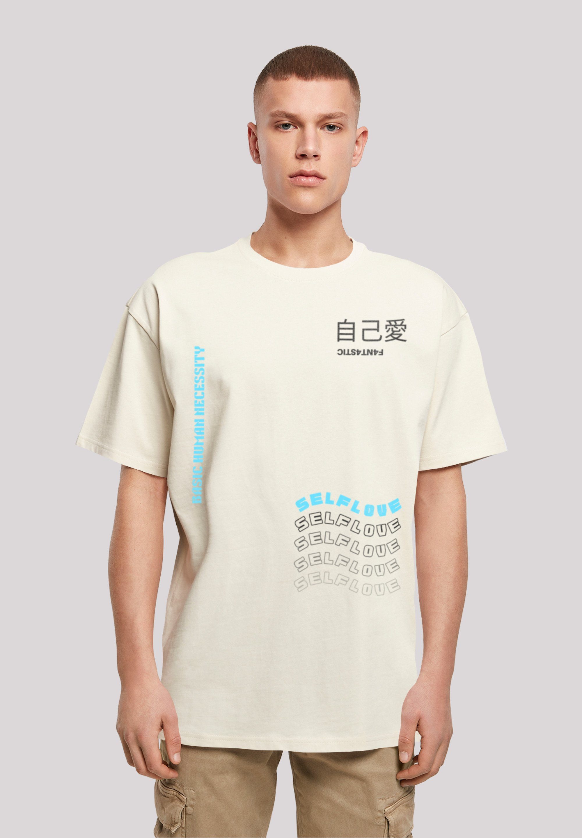 sand TEE T-Shirt OVERSIZE F4NT4STIC Self Love Print