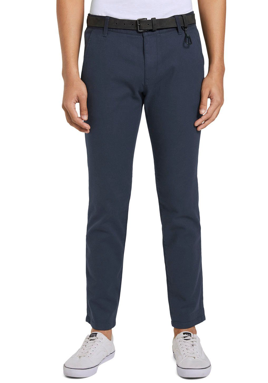 TOM TAILOR Denim Chinohose navy dobby