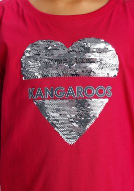 KangaROOS T-Shirt Wendepaillette Herz
