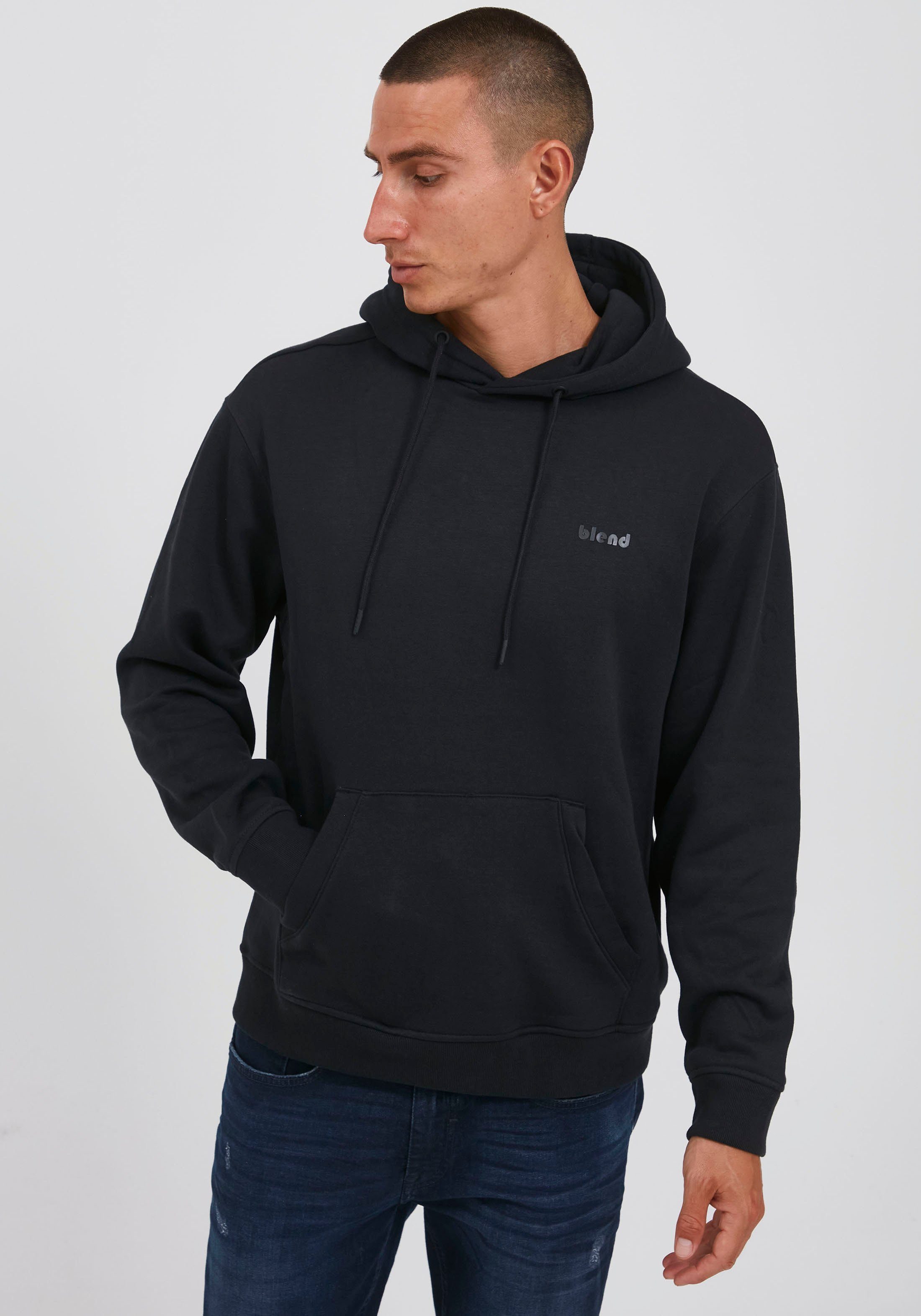 Blend BHNAFTALI schwarz Kapuzensweatshirt