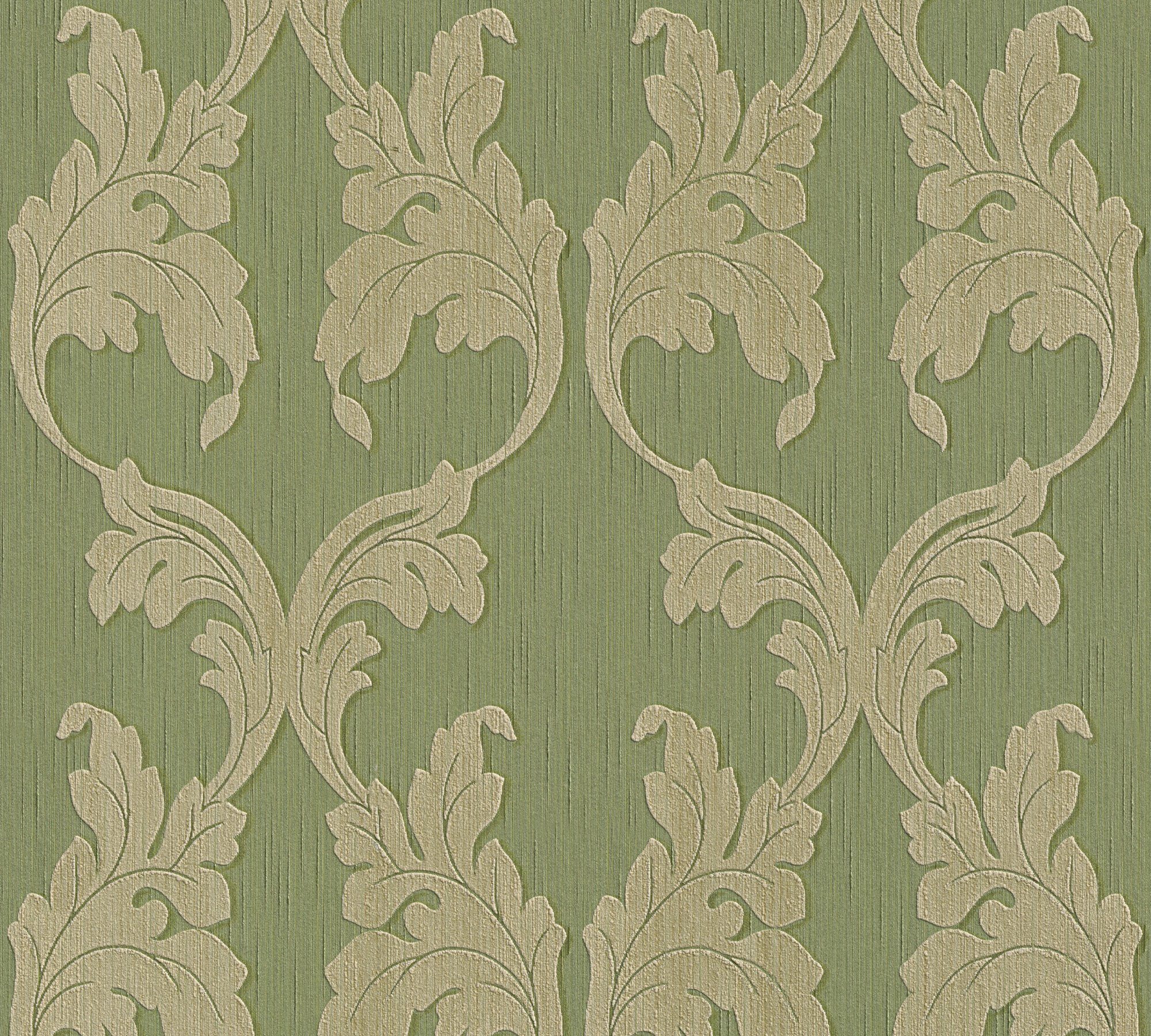 Architects Paper Textiltapete Tessuto, samtig, floral, Barock, gemustert, Tapete Barock Tapeten Wohnzimmer Schlafzimmer Küche modern Flur Design