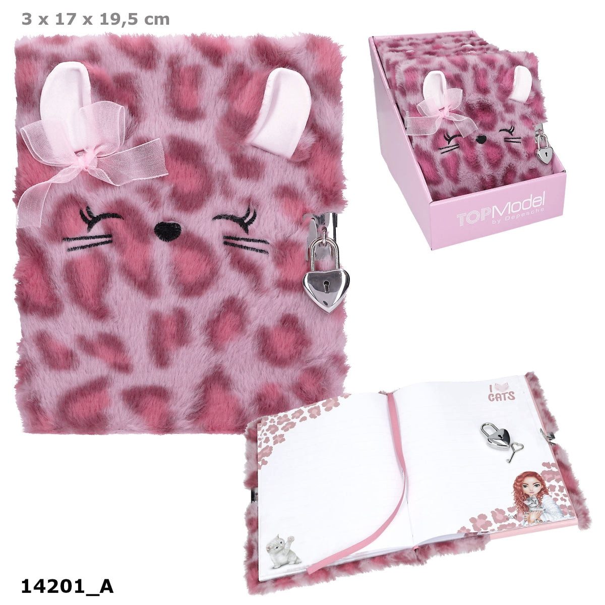 Depesche Spiel TOPModel COSY CAT Tagebuch mit Schloss Rosa