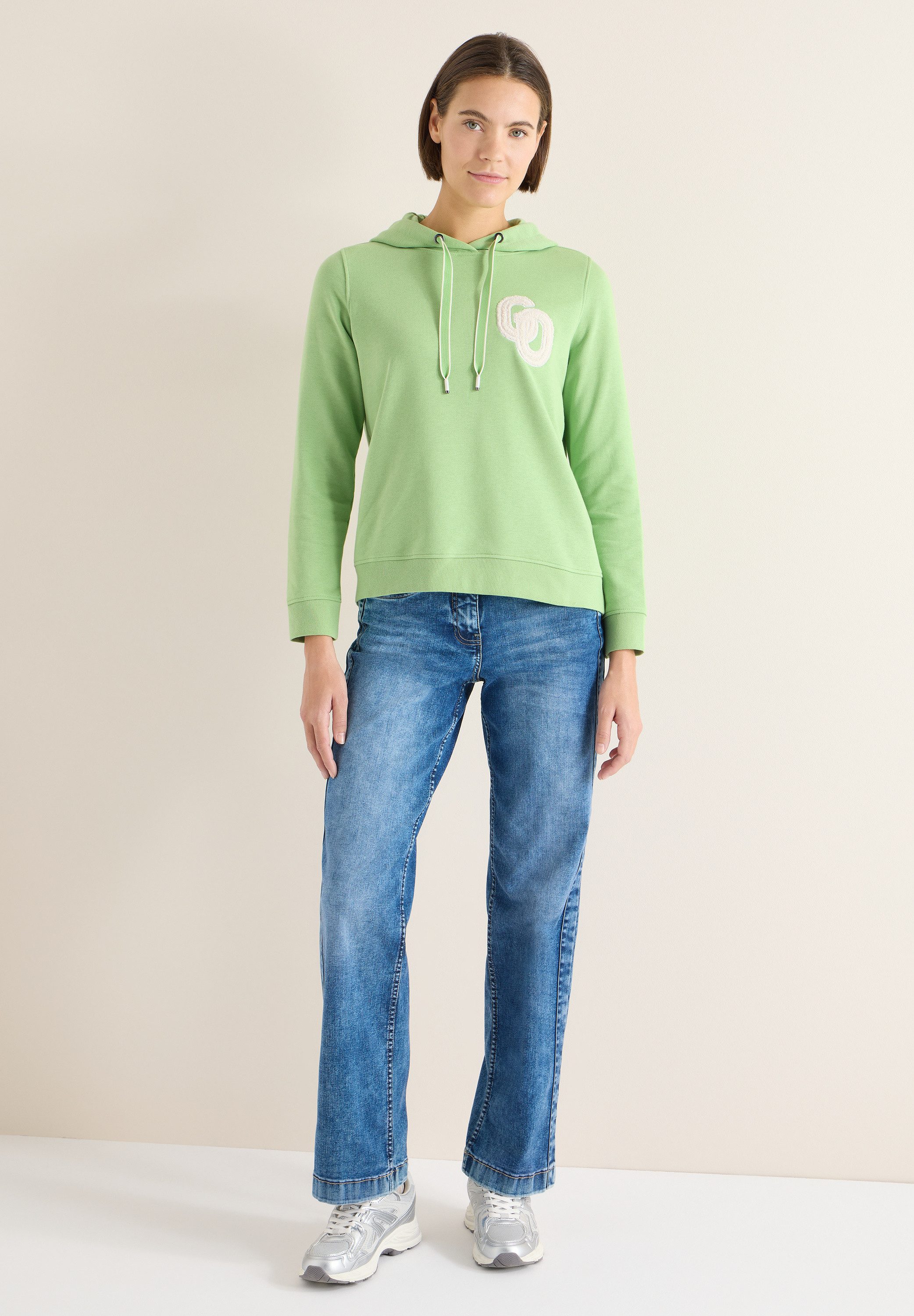 CECIL Sweatshirt mit Kapuze mit Tunnelzugband