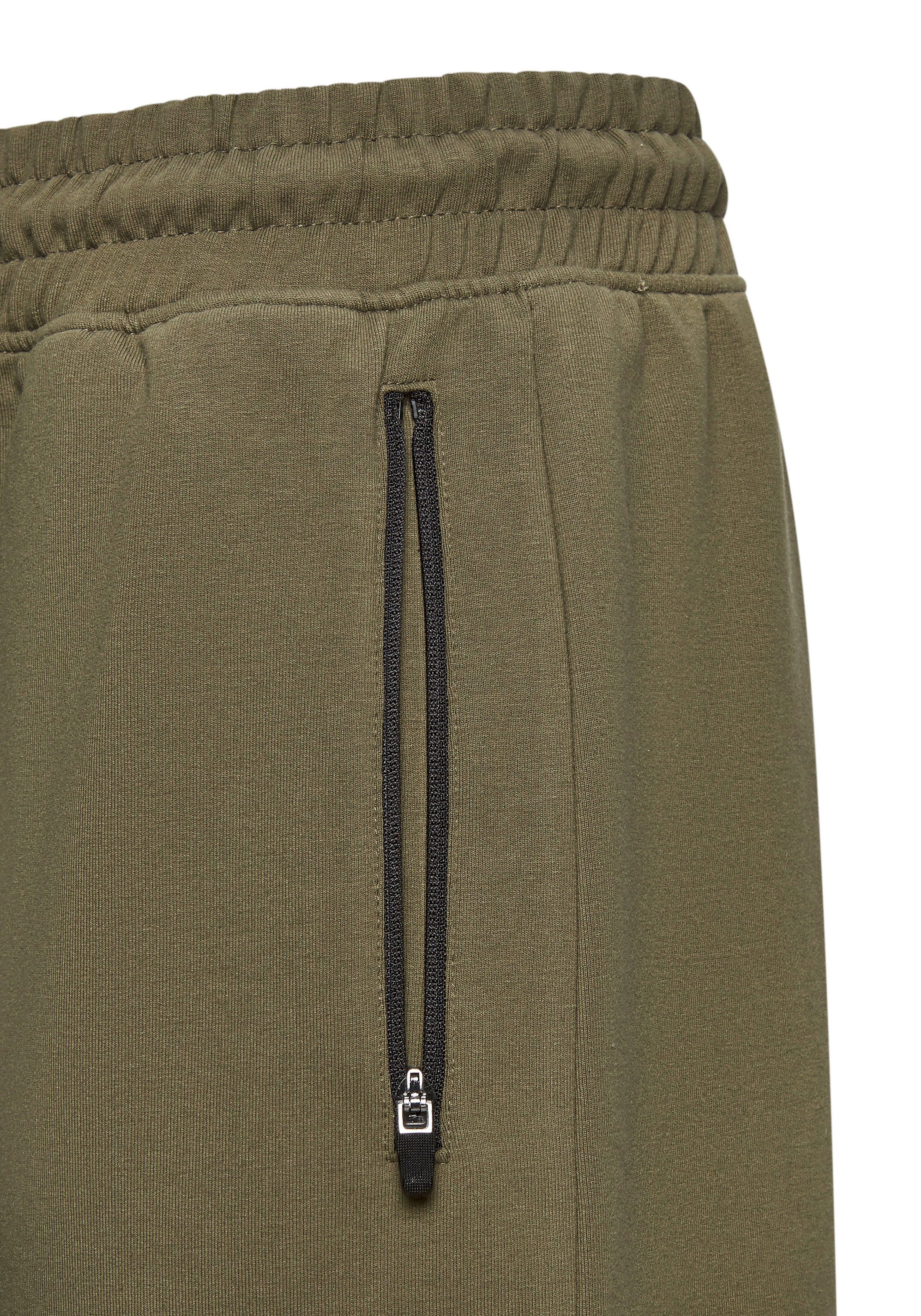 Le Jogger Performance Funktionsshorts Perfomance Shorts mit Kontrast-Kordel und Reißverschlusstaschen
