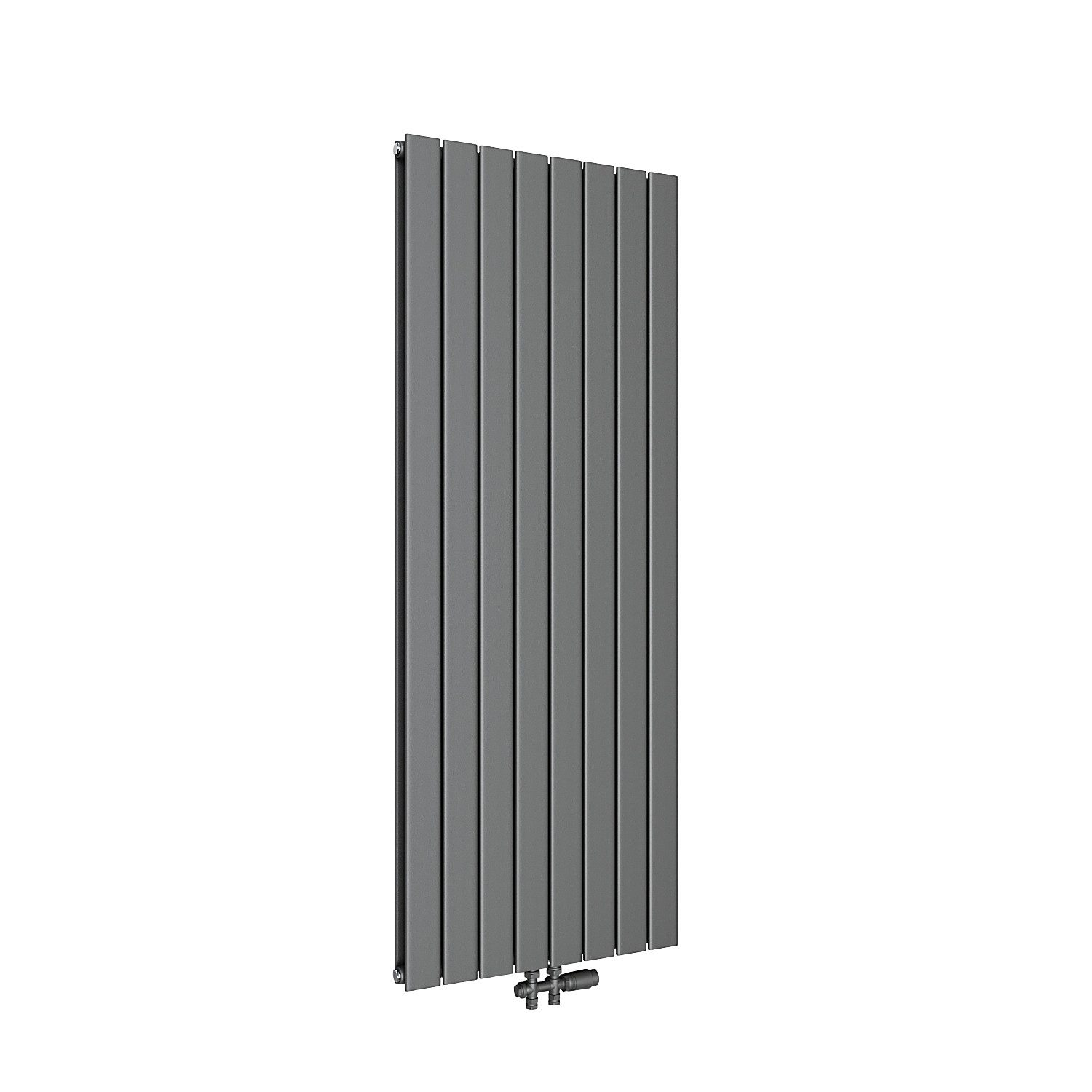 SONNI Designheizkörper Heizkörper Design Anthrazit Vertikal/Horizontal,Einlagig/Doppellagig, Paneelheizkörper mit Anthrazit/Chrom Multiblock