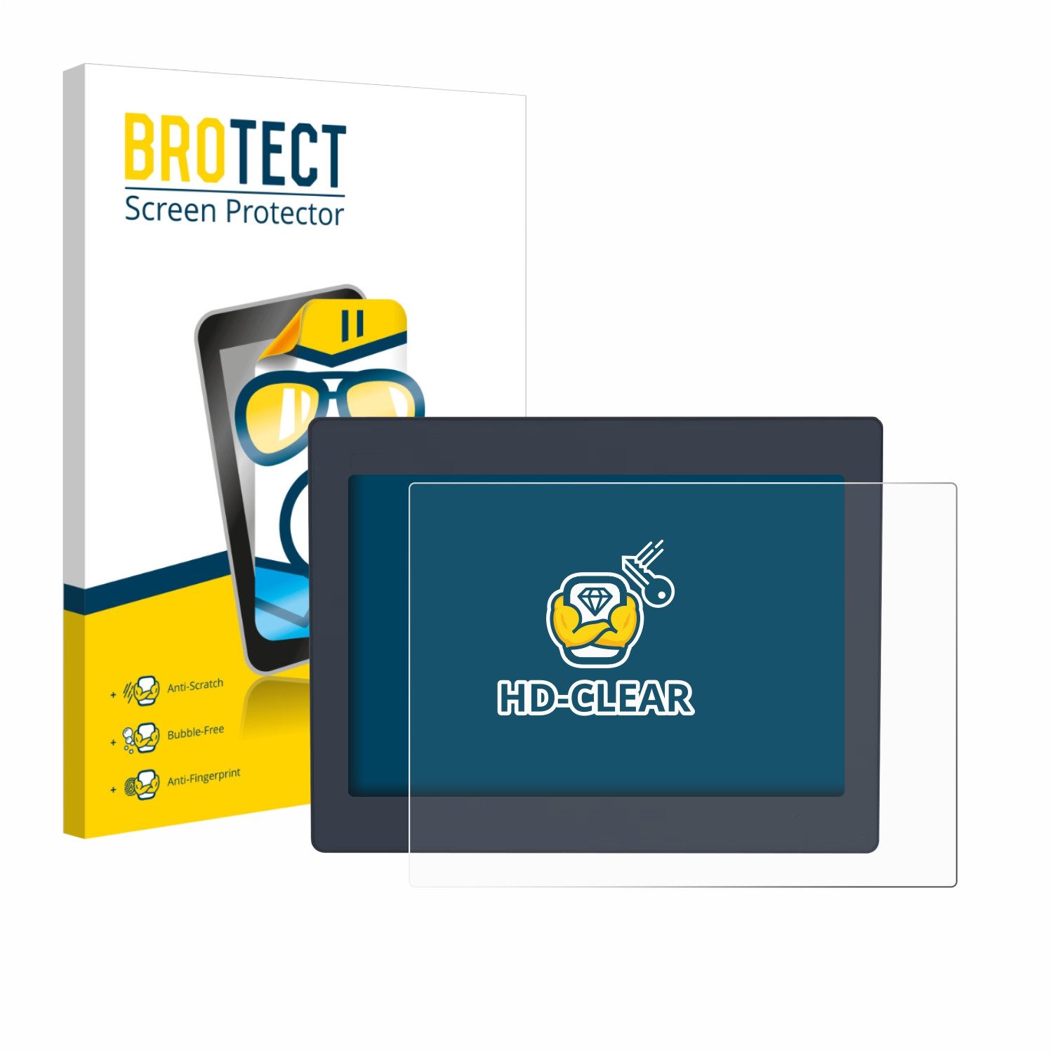 BROTECT Displayschutzfolie Schutzfolie für Schneider-electric HMIDT651, Displayschutz Schutz Folie Klar Transparent