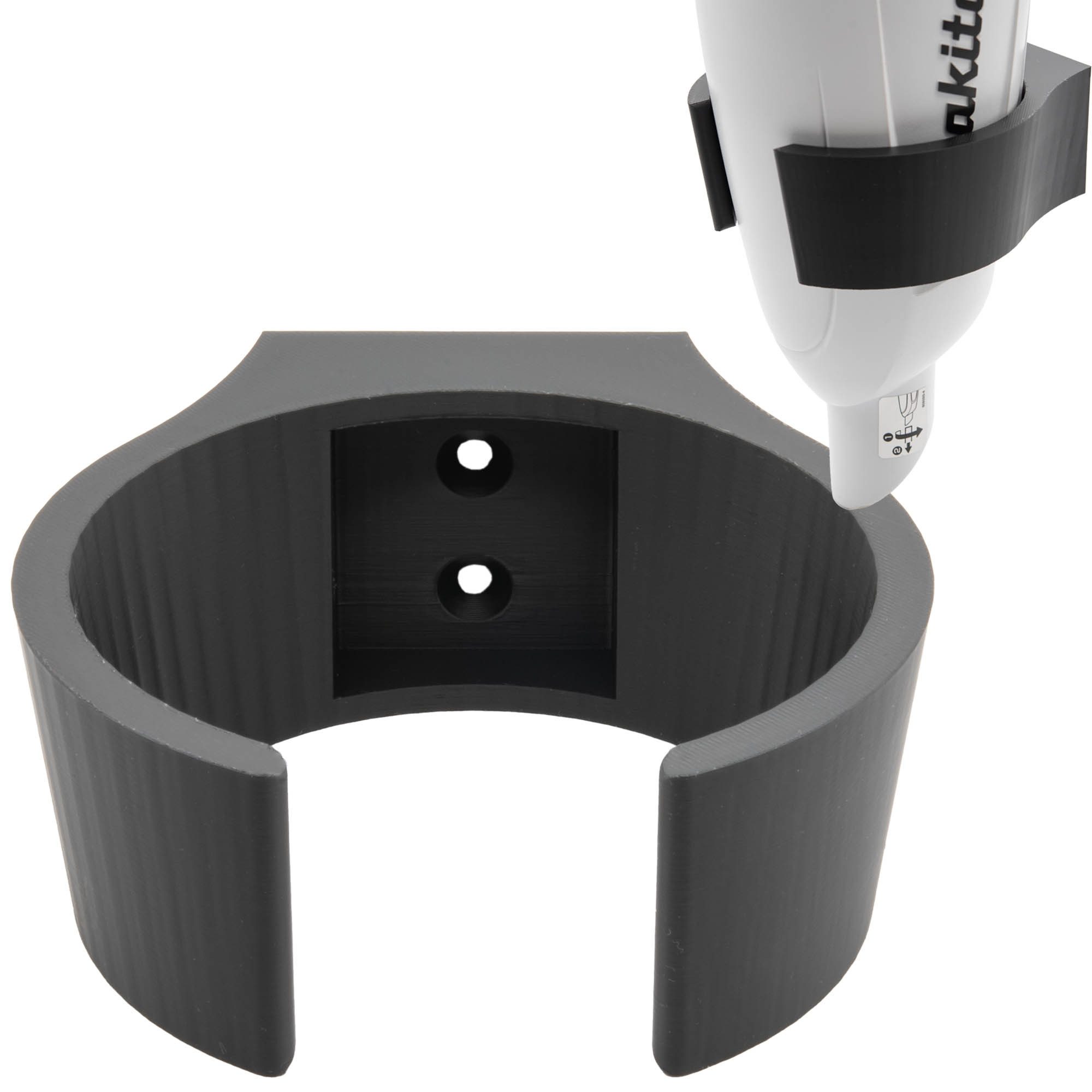 TSB Werk Staubsaugerrohr-Adapter Staubsauger Halterung Wandhalter für Makita DCL, Akku, Sauger, Schwarz, Universal