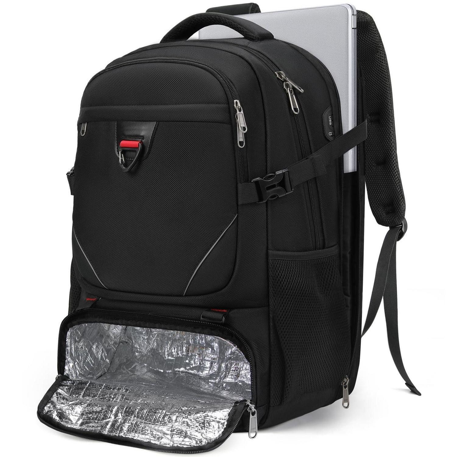 LuxusKollektion Laptoprucksack Laptop Rucksack 17,3 Zoll mit Kühlfach & Organizer
