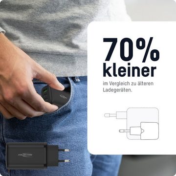 ANSMANN AG 3-Port USB Charger 65 W - USB Quick Charge 3.0 Power Delivery Profil 4 USB-Ladegerät