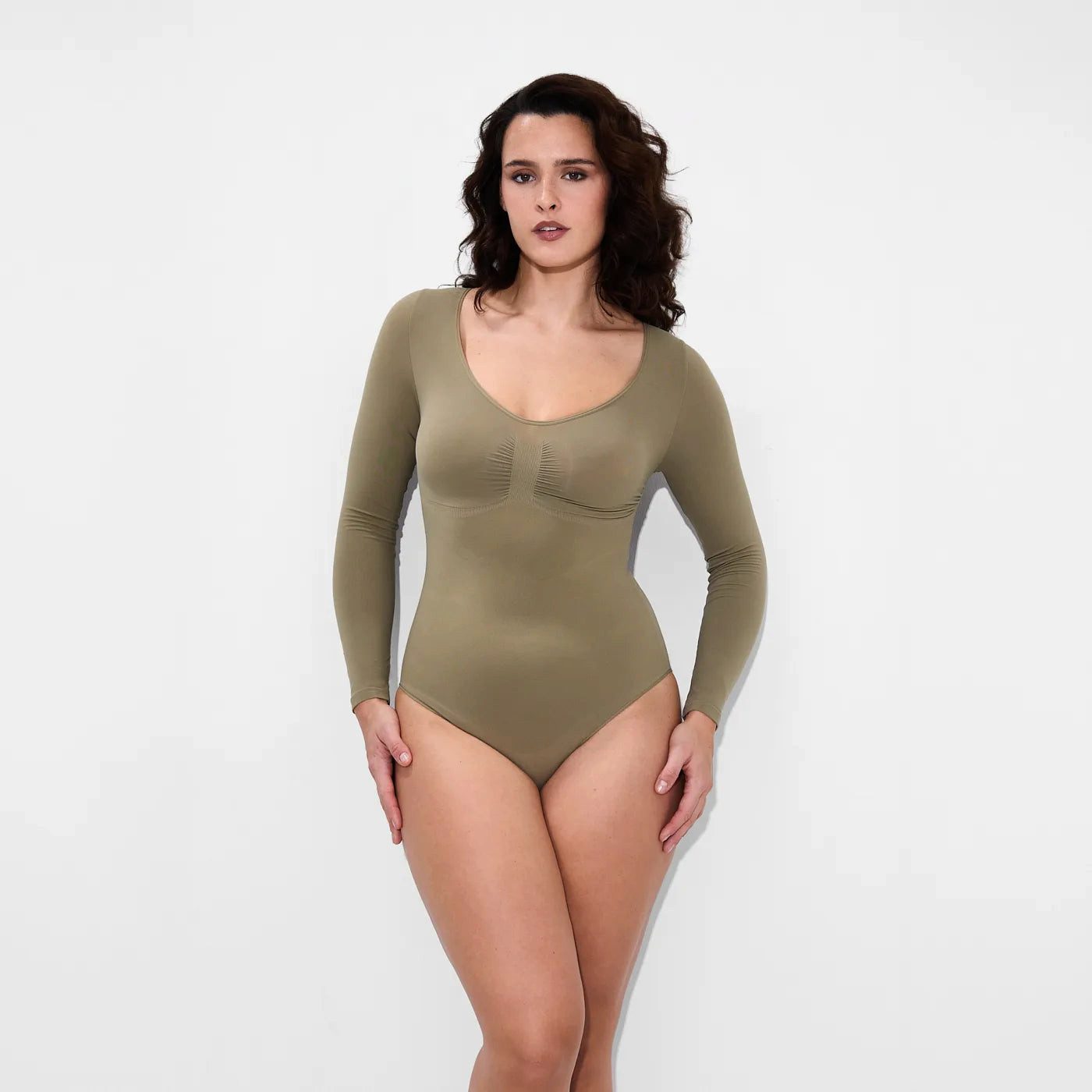 Creamy Fabrics Miederbody Bodysuit Sculpting Shapewear Longsleeve mit Slip- günstig online kaufen