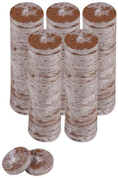 Windhager Anzucht- und Kräutererde, (Packung, 100-St), Kokos-Quelltabs zur Anzucht, torffrei