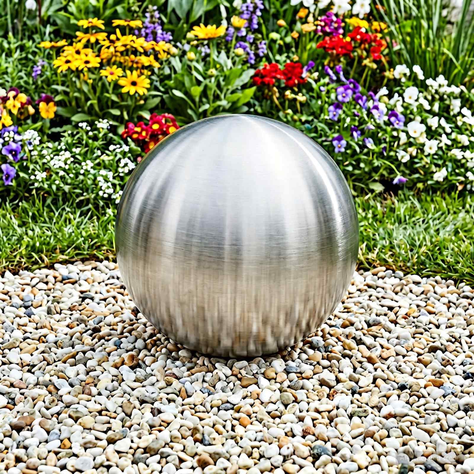 vidaXL Hängedekoration Gebürsteter Ball Ø 47 cm Silber Edelstahl 201 (1 St)