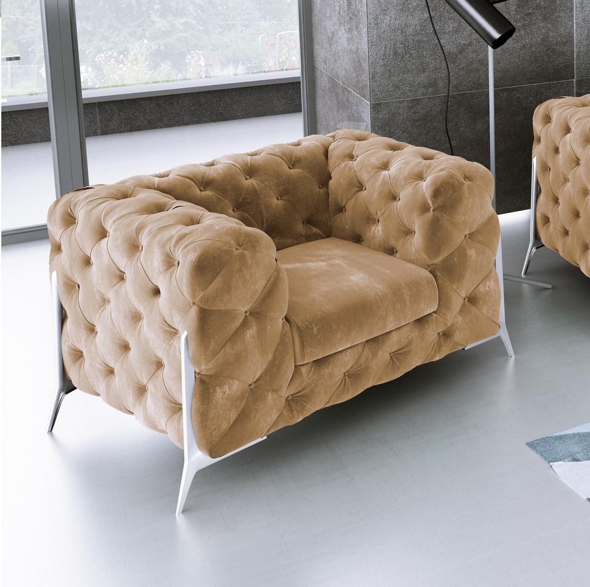 Xlmoebel Chesterfield-Sessel Luxuriöser Sofastuhl im Chesterfield-Design aus hochwertigem Material (Sessel), Hergestellt in Europa