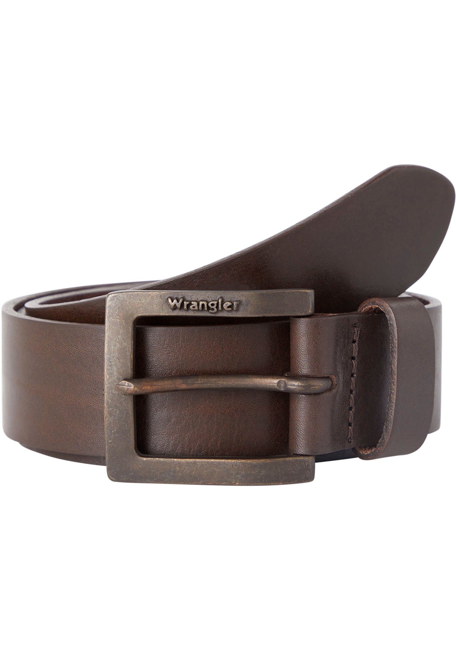 Wrangler Ledergürtel KABEL BUCKLE brown | Gürtel