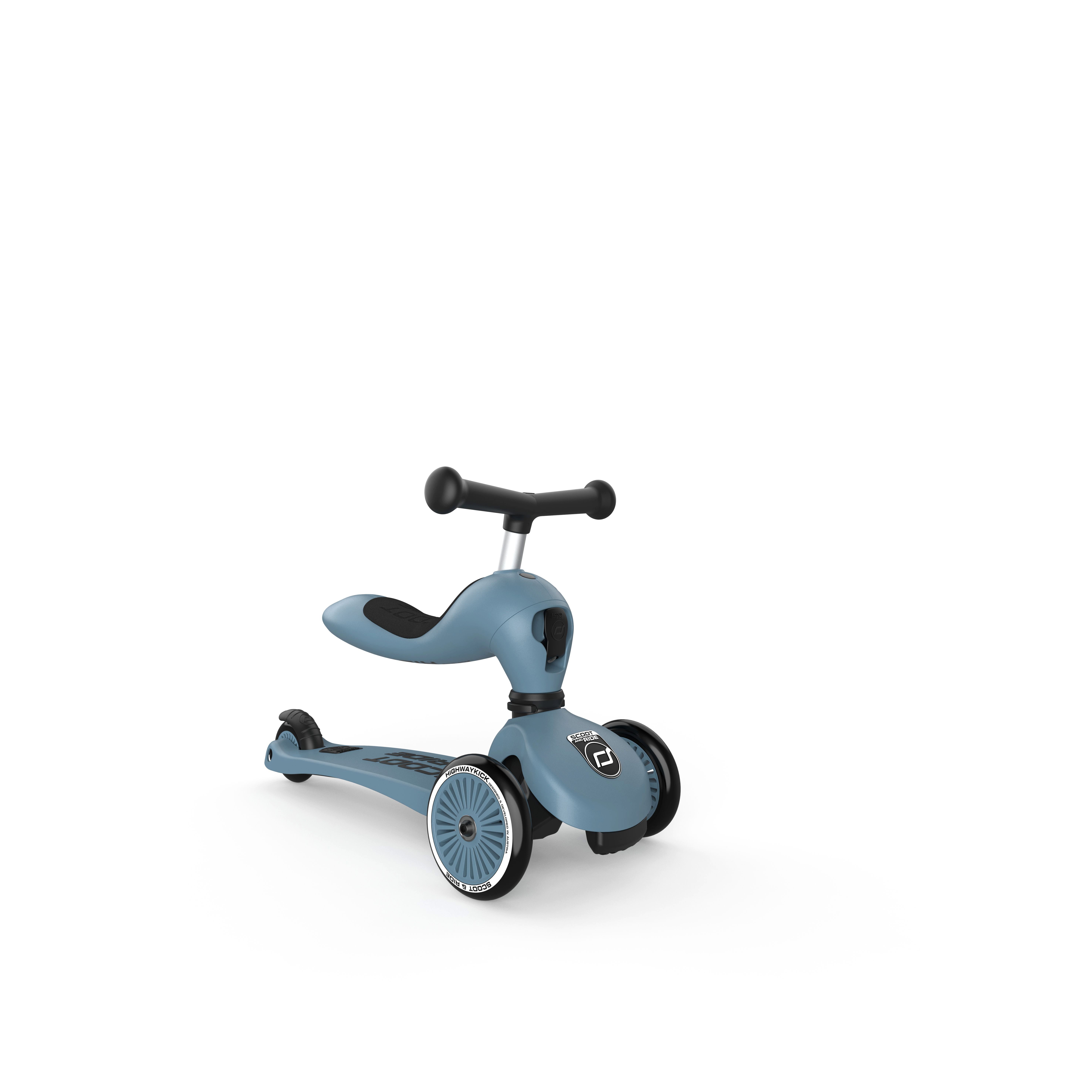 Scoot and Ride Dreiradscooter Scooter Highwaykick 1, Steel, Kinderroller, Kinderfahrzeug, Blau – Bild 4 von 5