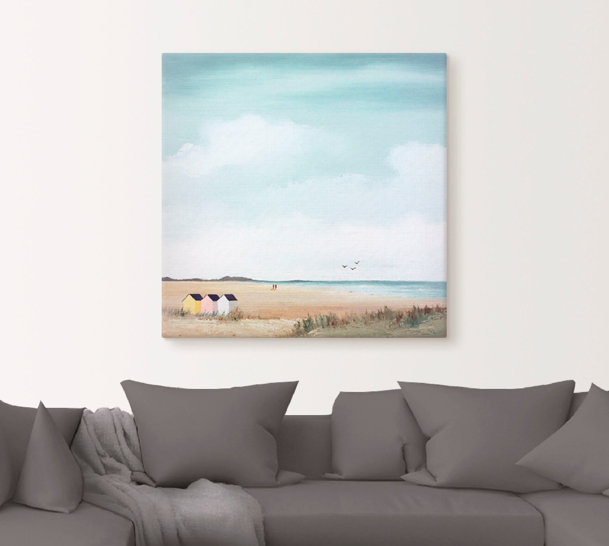 Artland Wandbild Sonniger Morgen III, Strand (1 St), als Leinwandbild, Post günstig online kaufen