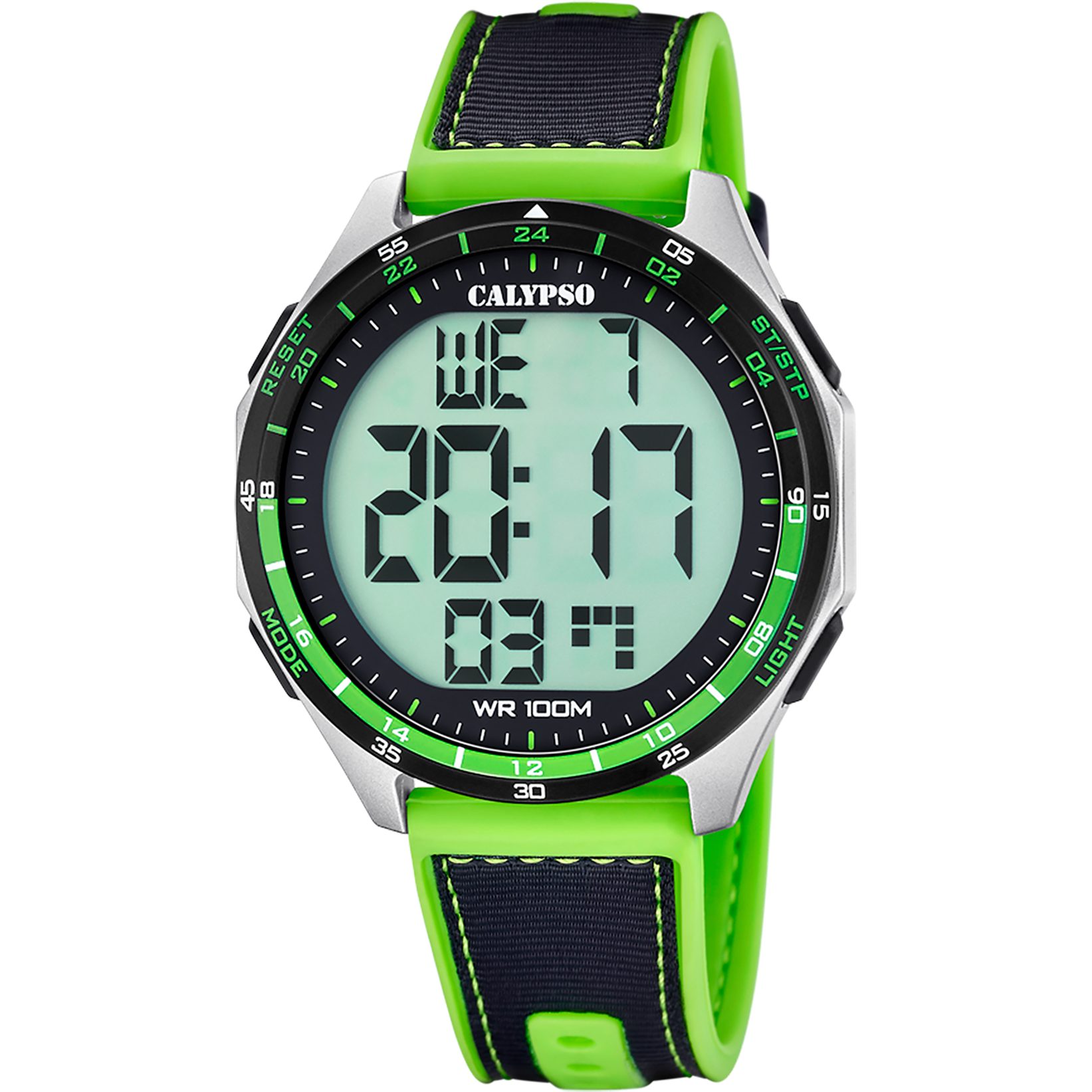 CALYPSO WATCHES Chronograph Urban Digital K5887_2, Quarzuhr, Armbanduhr, Herrenuhr, digital, Tag, Wochentag, Monat, Jahr