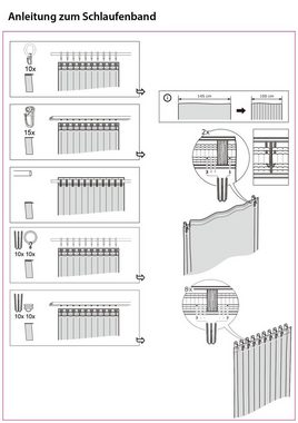 Vorhang, Gardinenbox, verdeckteSchlaufen (1 St), blickdicht, Schal blickdicht Universalband Digitaldruck 204902