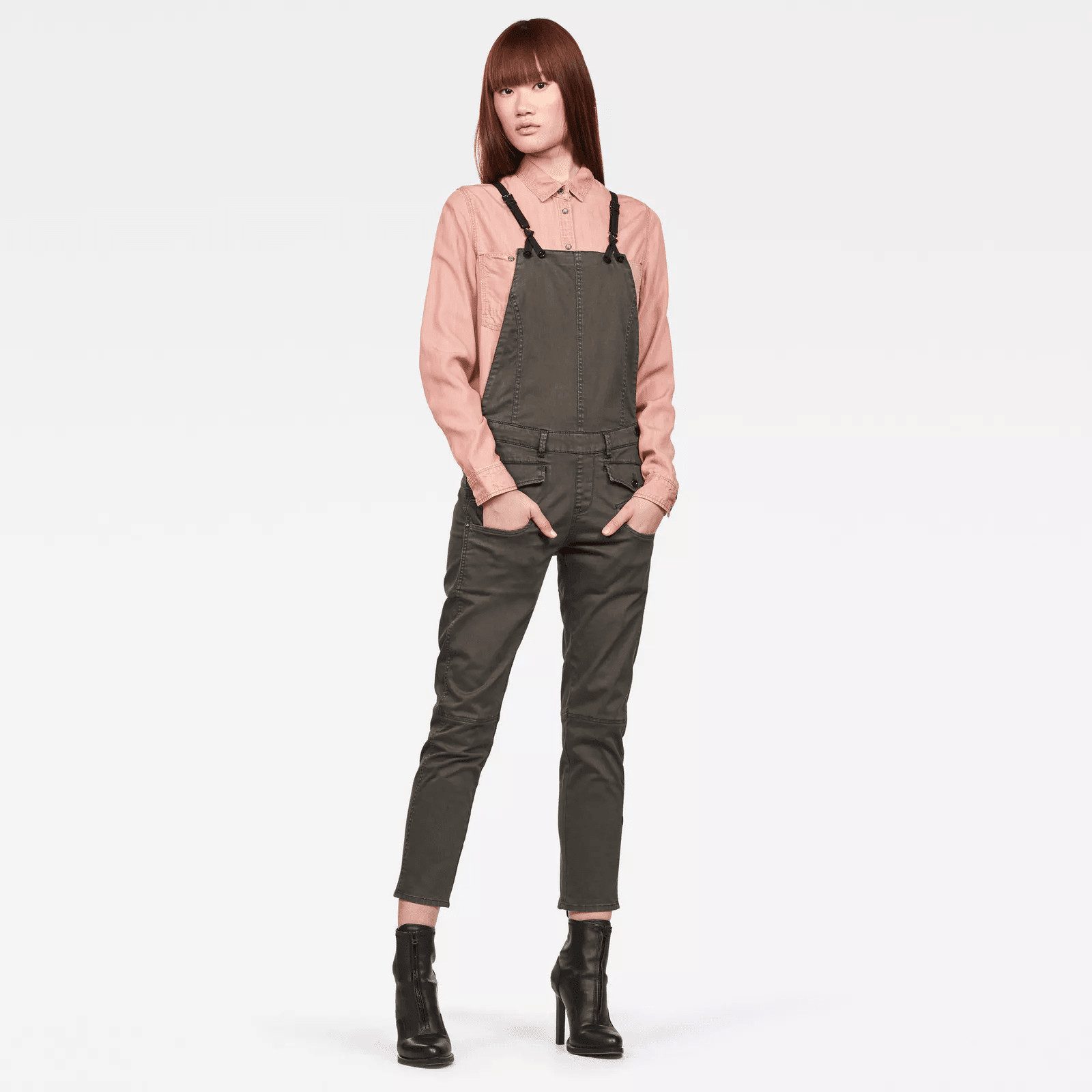 Jumpsuit RAW Damen Denim Army Radar Skinny Overall Womens Größe: 27