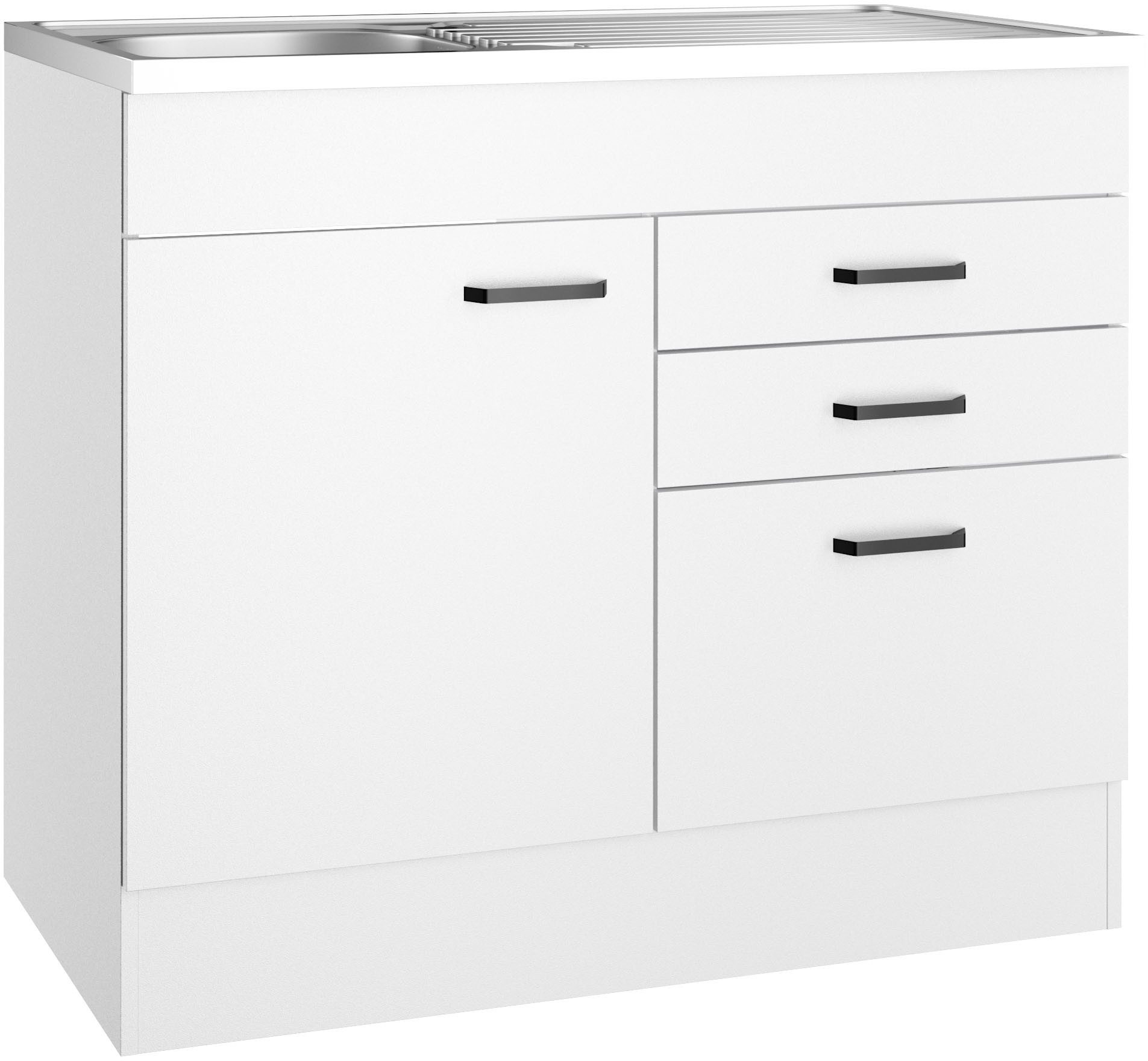 OPTIFIT Spülenschrank OPTImulti Breite 100 cm, Tiefe 60 cm, mit Spülenauflage