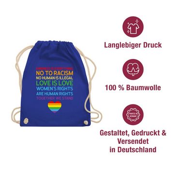 Shirtracer Turnbeutel Together We Stand – Pride, LGBT Kleidung