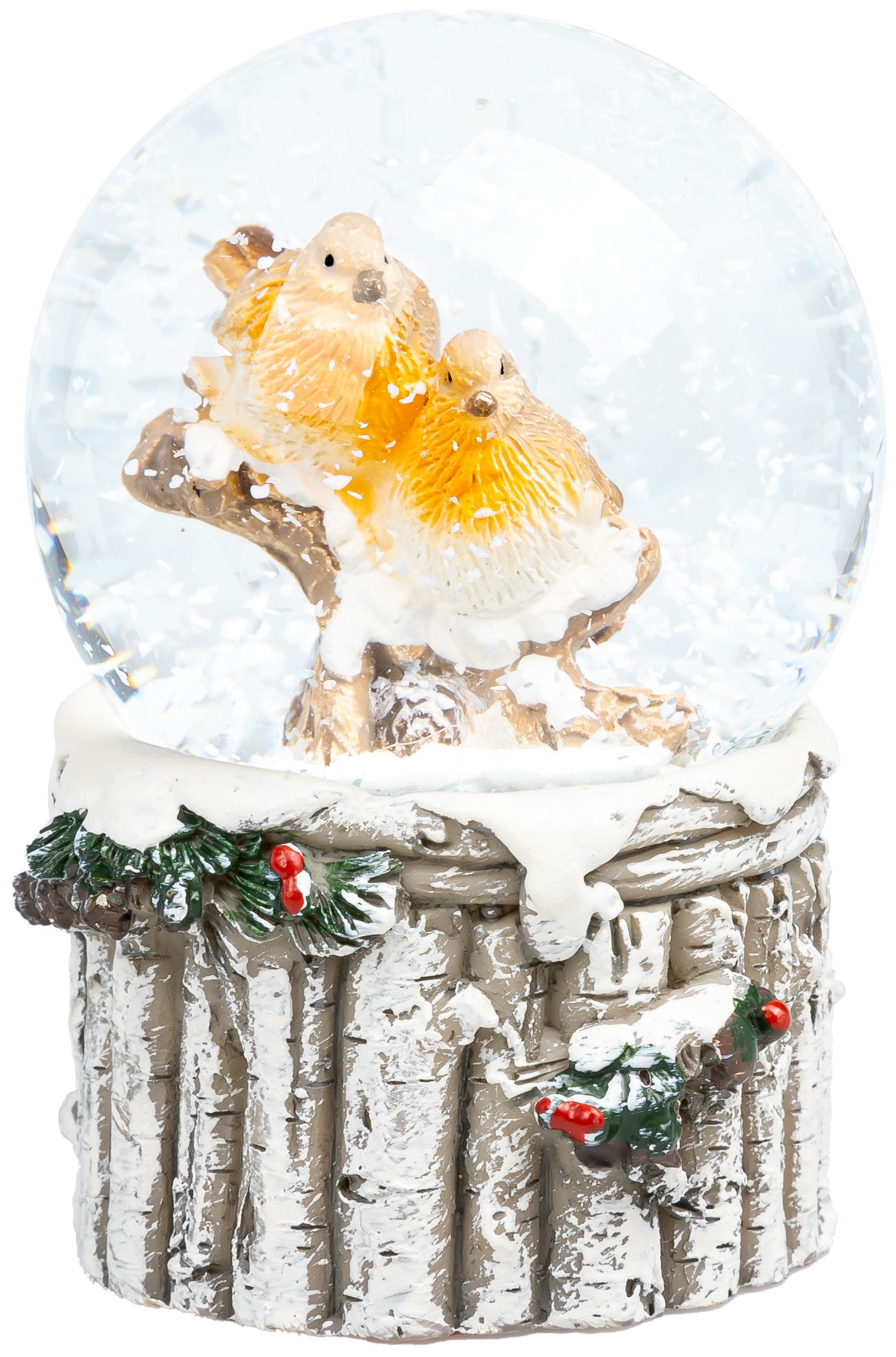 SIKORA Schneekugel SK30 Kleine Glas Schneekugel Rotkehlchen D:45mm günstig online kaufen