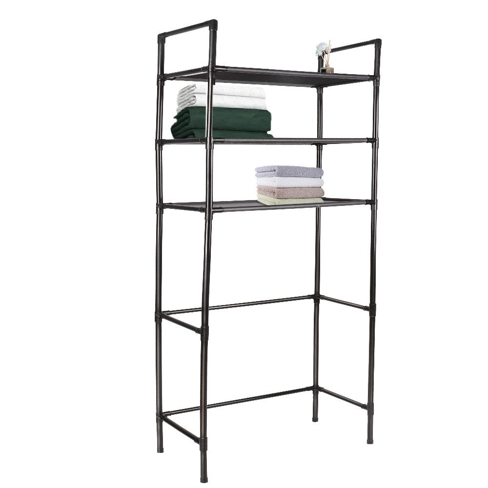 JEOBEST Badregal Toilettenregal, 3-stöckiges Badregal, 1-tlg., Modernes Design, Platzsparend 155 x 72 x 25 cm