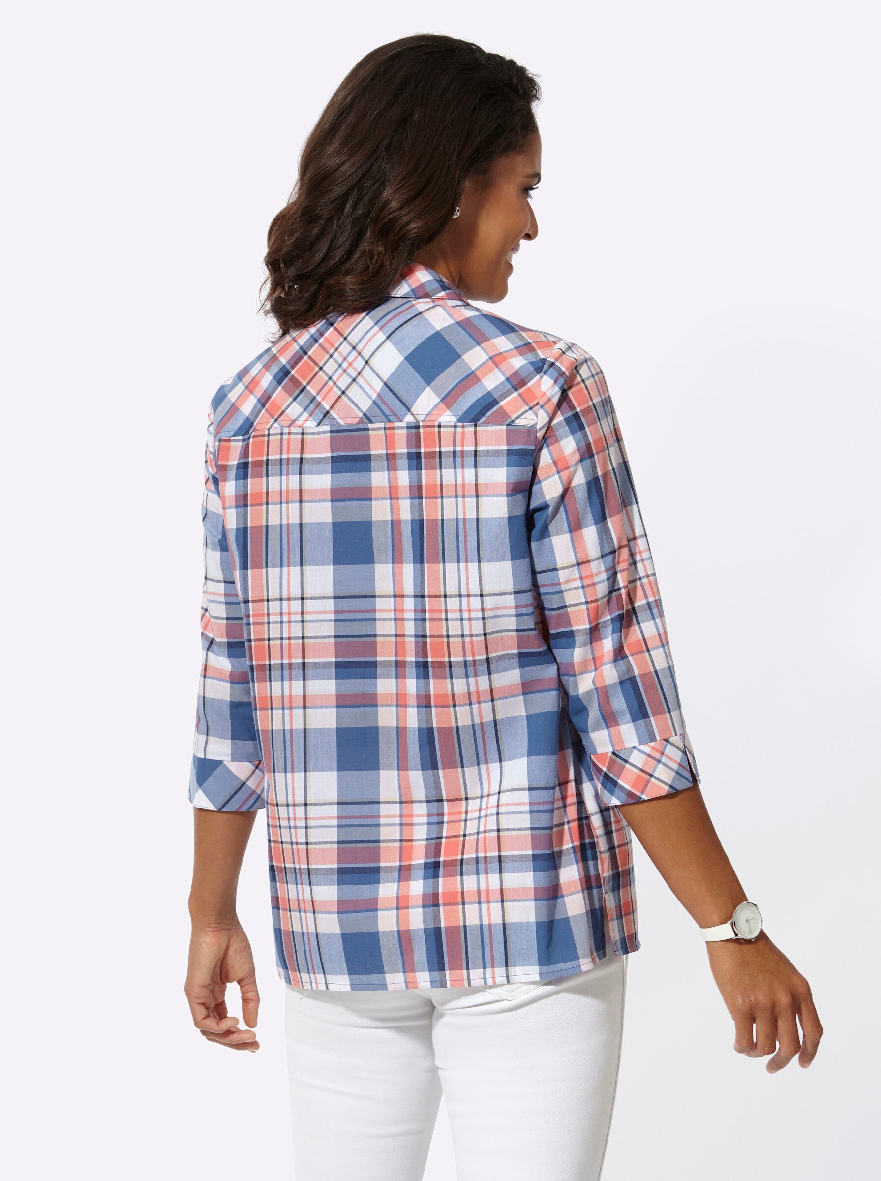 Witt Klassische Bluse Karo-Bluse 3/4-Arm günstig online kaufen