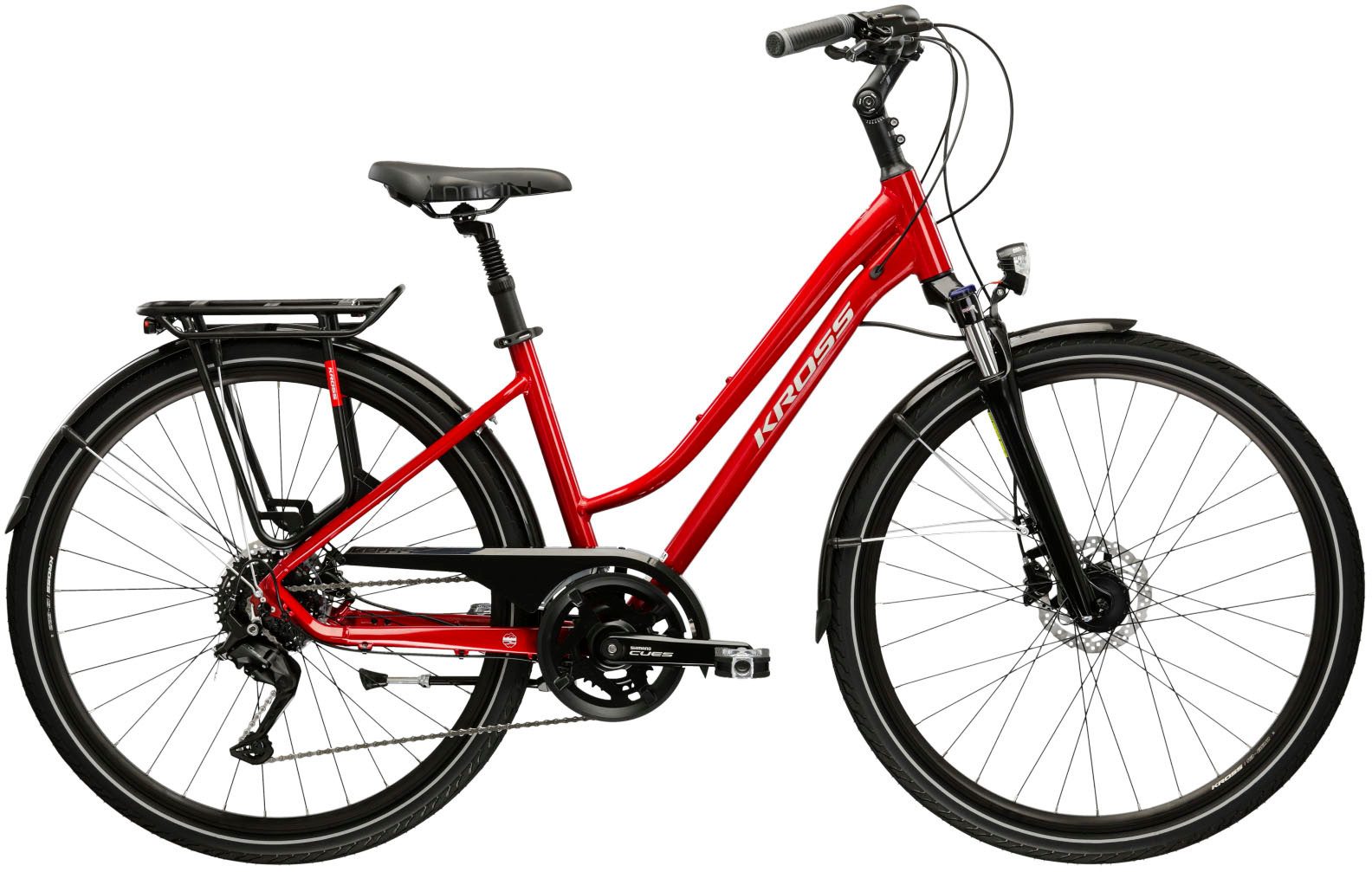 Kross Trekkingrad Trans 5.0, 18 Gang Shimano CUES U3020 Schaltwerk, Kettenschaltung