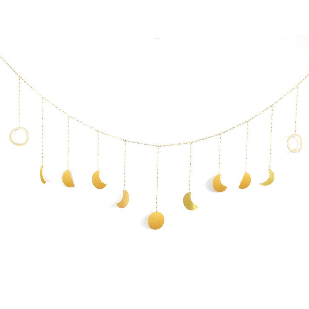 Coonoor Dekoobjekt Wanddeko Boho, Mondphasen Girlande Room Wandbehang Decor günstig online kaufen