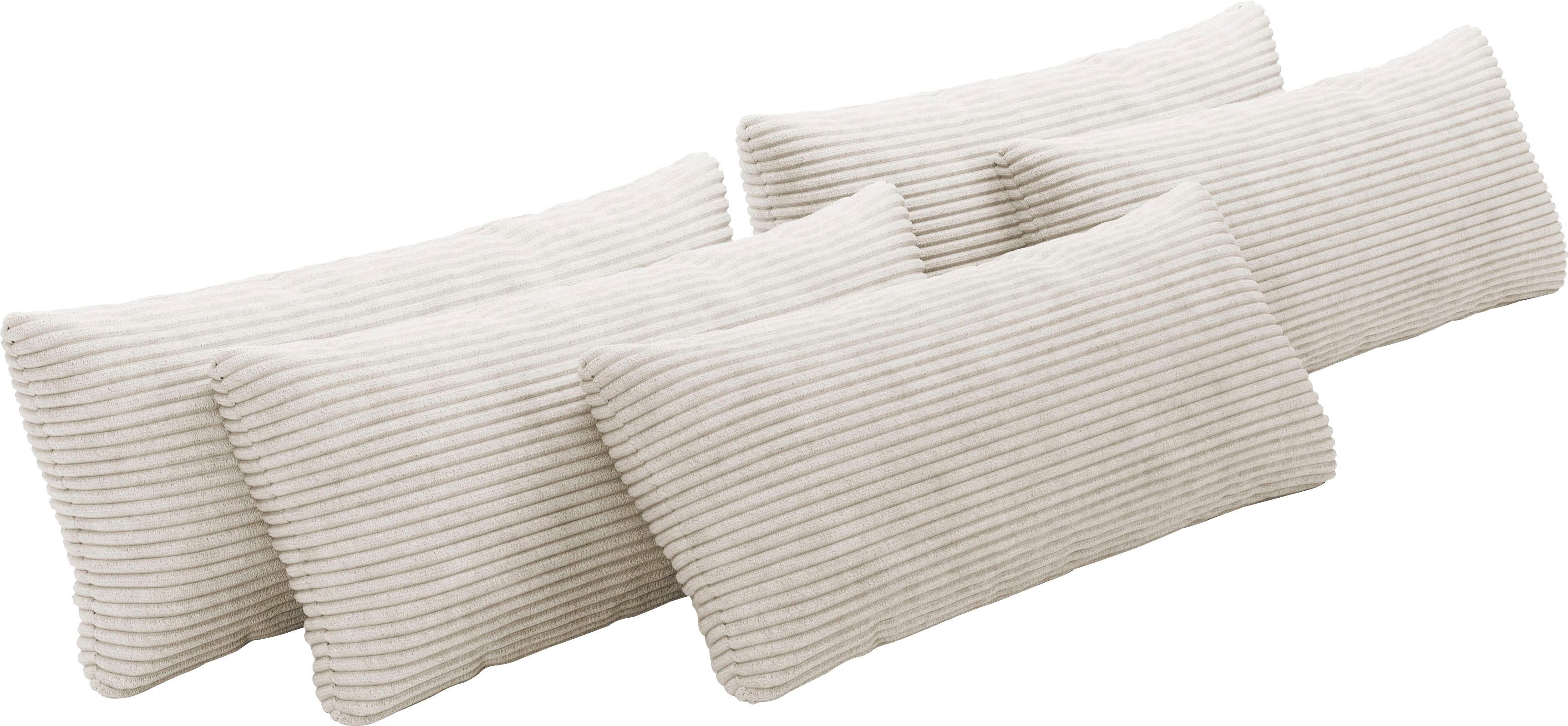 OTTO home Sofakissen Mikado, (Set, 5 Stück), 3,5,6,7-teilige Kissen-Sets zur Auswahl