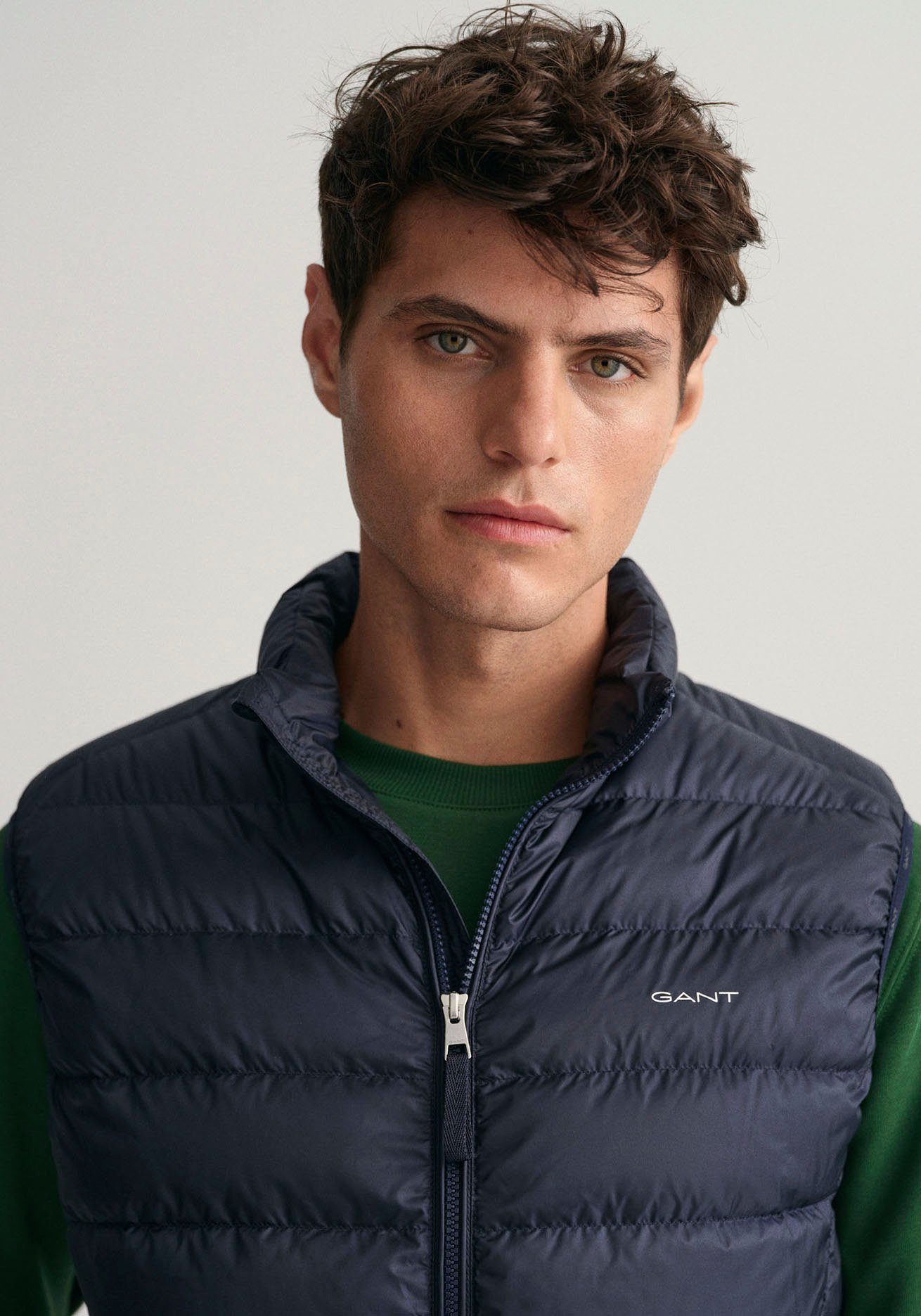 Gant Steppweste im LIGHT Streifen-Stepp-Look EVENING GILET BLUE