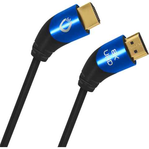 Oehlbach Shape Magic UHD 40 Ultra High-Speed HDMI® Kabel mit 40° Stecker HDMI-Kabel, HDMI, HDMI (100 cm)