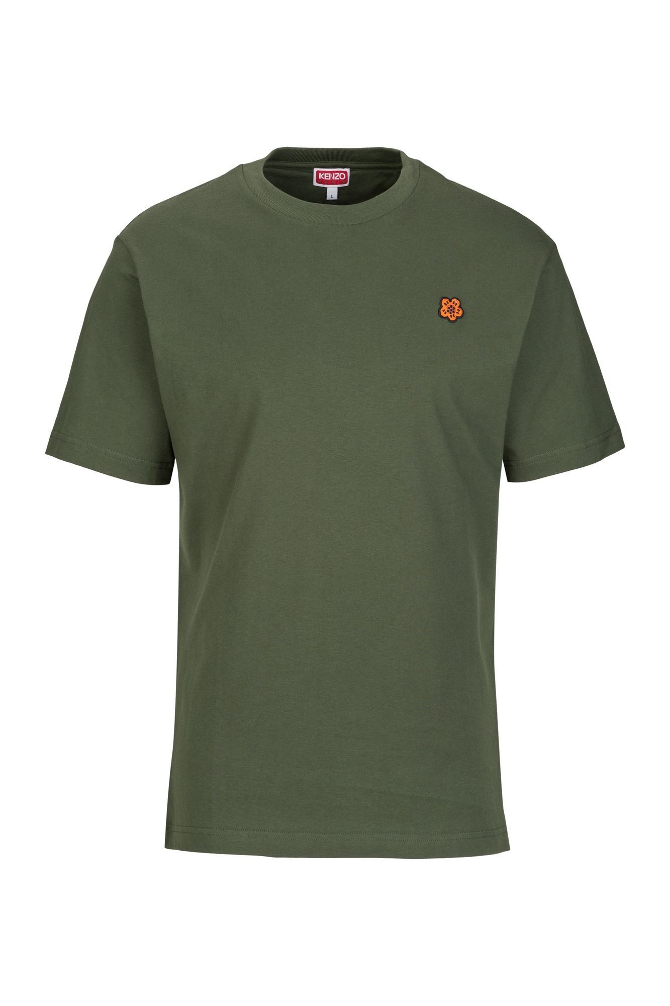 KENZO T-Shirt Tee Con Ricamo Boke Flower Di Cotone