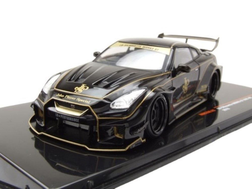 ixo Models Modellauto Nissan 35GT-RR LB-Silhouette Works GT RHD JPS 2019 schwarz, Maßstab 1:43