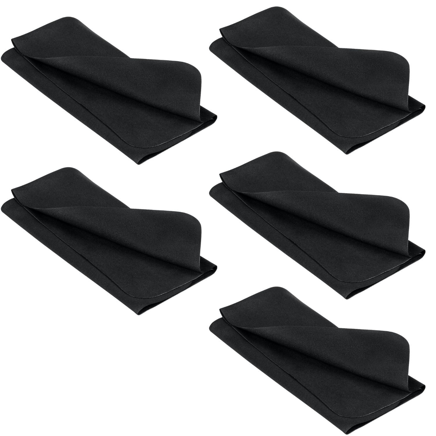 RCA Plattenspieler-Reinigungs-Set 5x Mikrofasertücher für Platten + Phono-Equipment, (Set, 5x Tücher), Set 5x Microfasertücher Tücher Tuch für Schallplatten LP Vinyl Zubehör