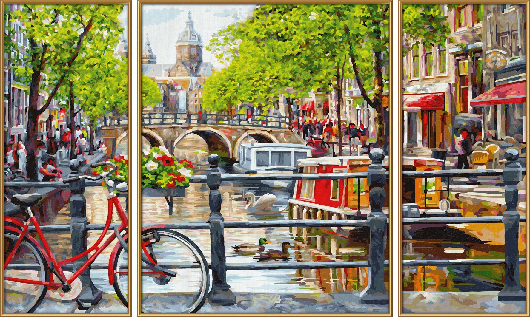 Schipper Malen nach Zahlen Meisterklasse Triptychon - Amsterdam, Made in Germany
