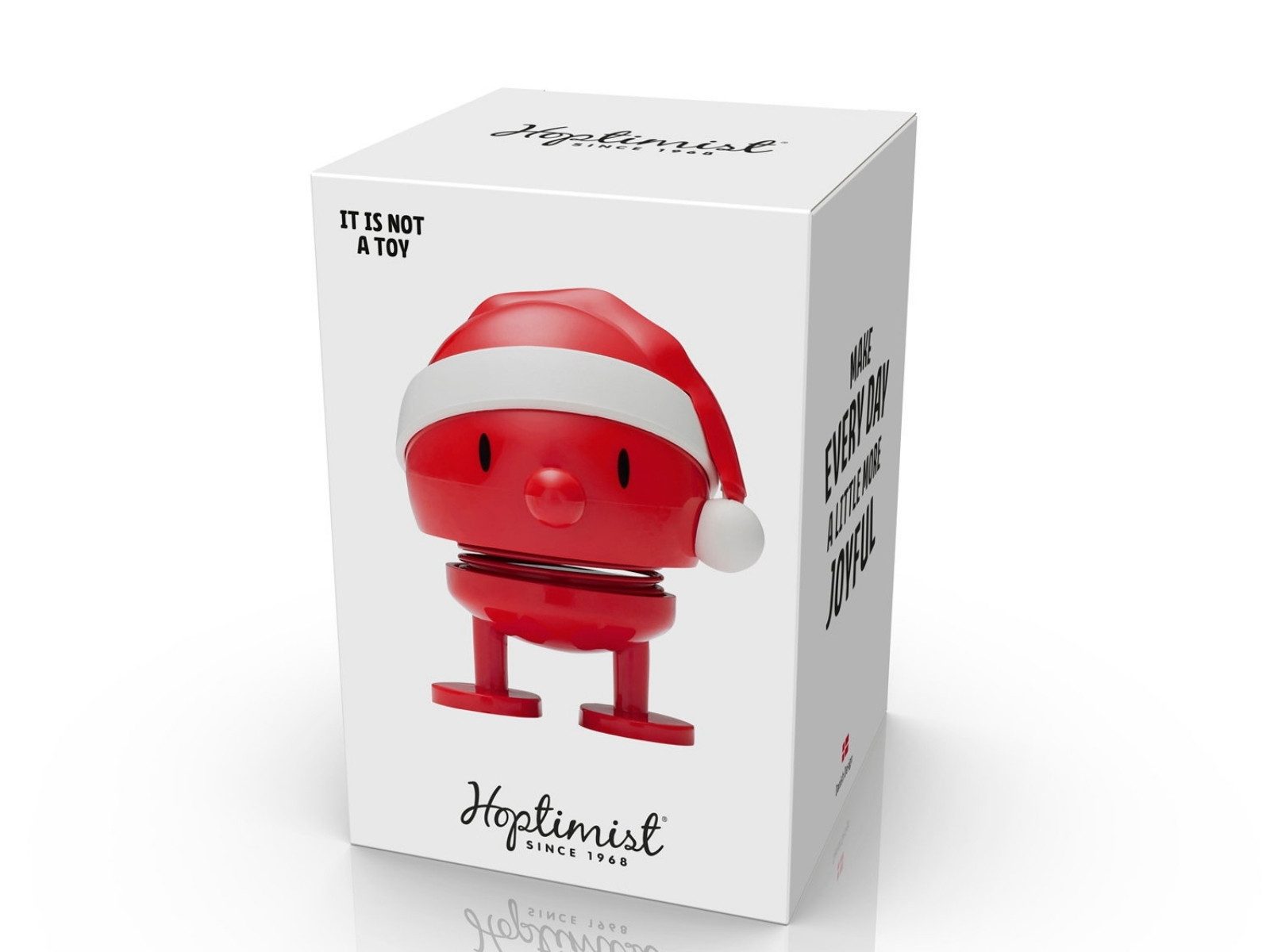 HOPTIMIST Dekofigur Santa Bumble S red 7,2cm