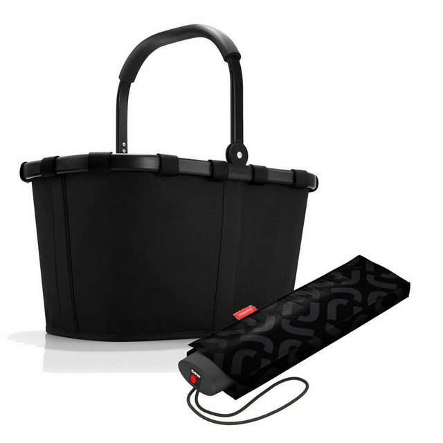 REISENTHEL® Einkaufskorb “carrybag Set Frame Black”, mit umbrella pocket mini