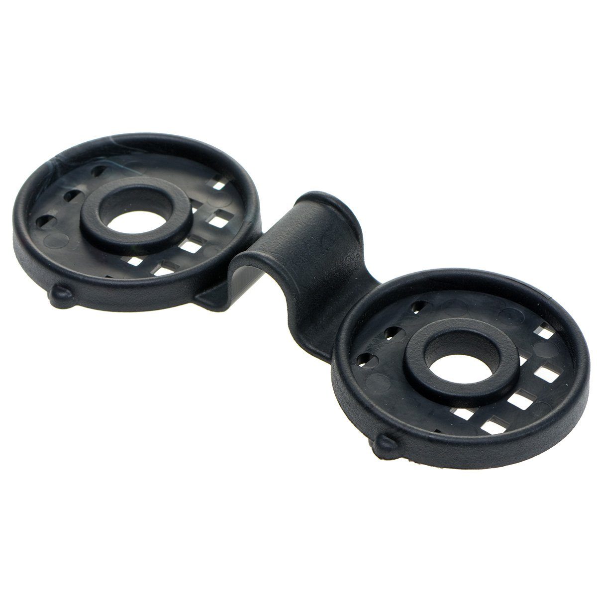 HaGa Montagezubehör Spezialclip rund mit Öse 10 Stk. Zaunblende Befestigung (10 St., beidseitige Arretierung, wiederverwendbar, Gewicht: 8-12g, wetter)