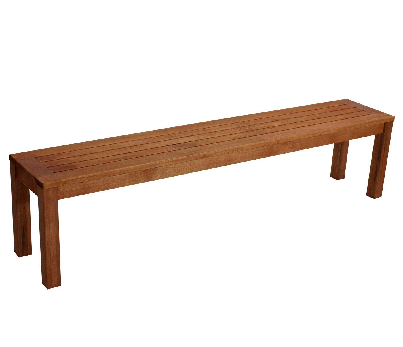 DEGAMO Hockerbank BONITA (1 St), 4-sitzer 190cm, Eukalyptusholz geölt