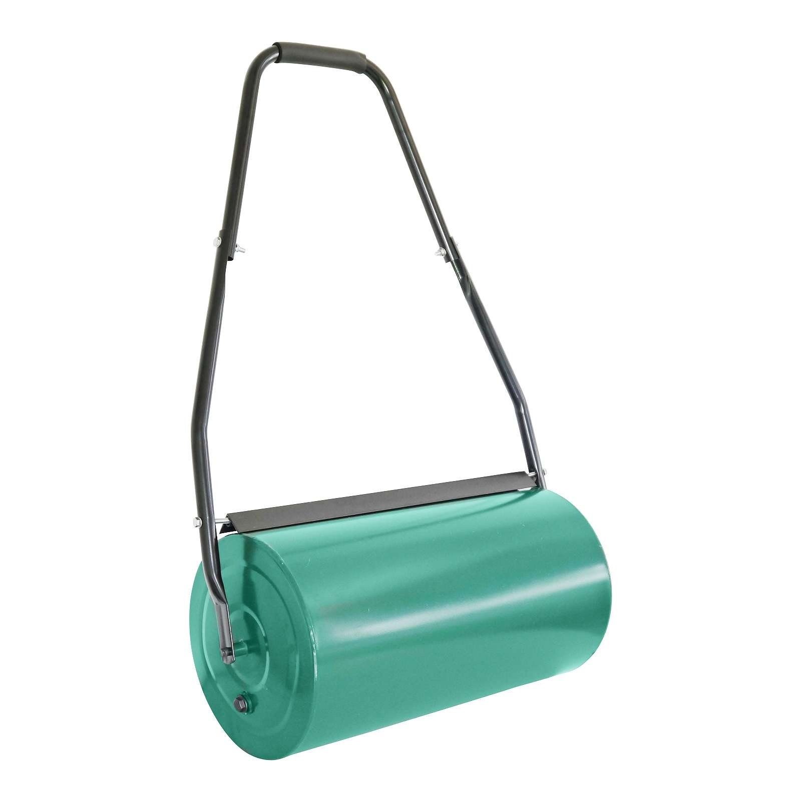 Grafner Rasenwalze Rasenwalze 60cm Gartenwalze Rasenroller Hand Walze befüllbar, 60,00 cm,Korpus aus Metall