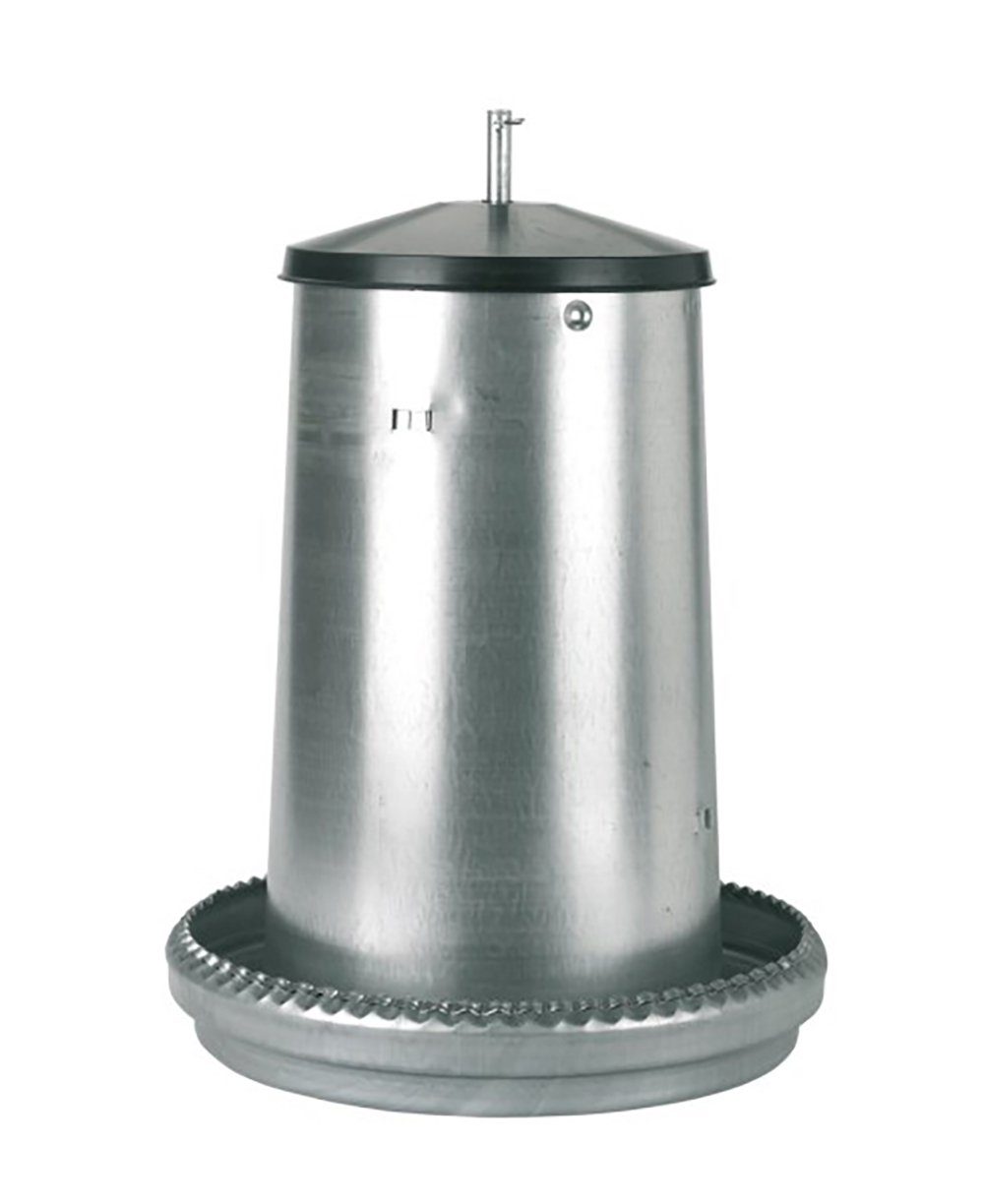 Kleintierstall Kerbl Futterautomat für Küken/Junggeflügel, verzinkt, 18 kg, 71102