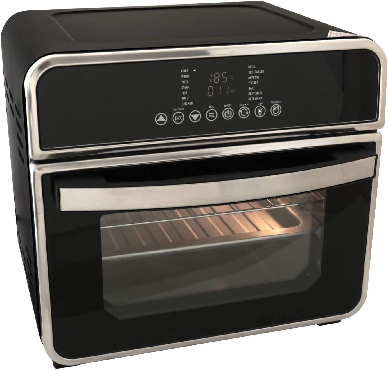 DESKI Minibackofen DESKI Mini Backofen Heißluft Ofen Grill Fritteuse 15 Liter 1600 Watt