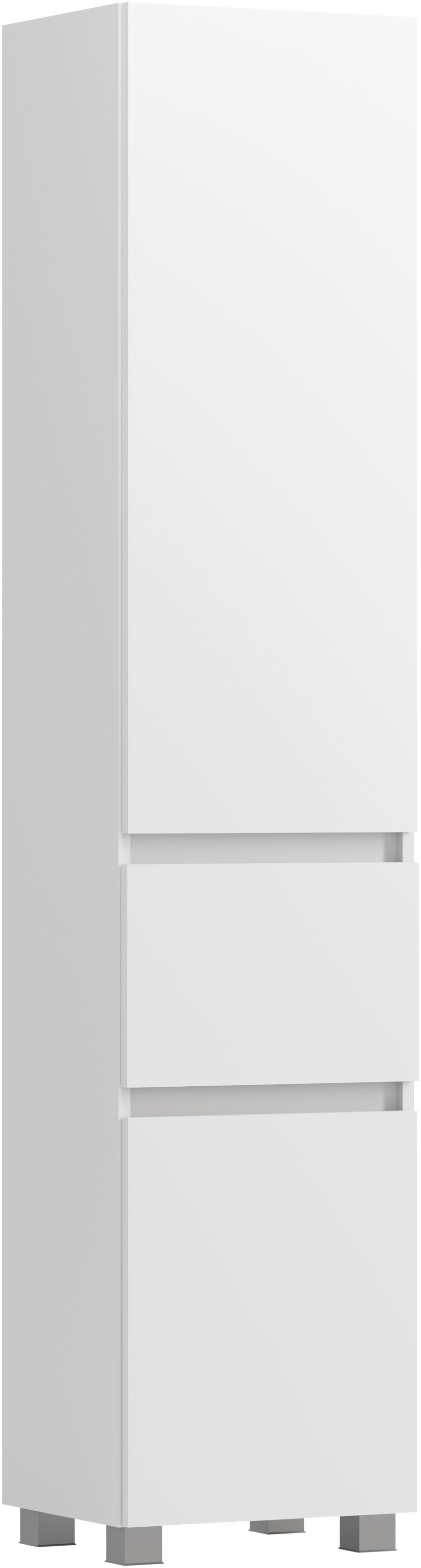 OTTO home Seitenschrank BOZEN, Seitenschrank 40 cm (Badezimmerschrank, Badschrank, Stauraum, Badmöbel, Schrank) griffloses Design, Maße (B/T/H): 40/35/180 cm