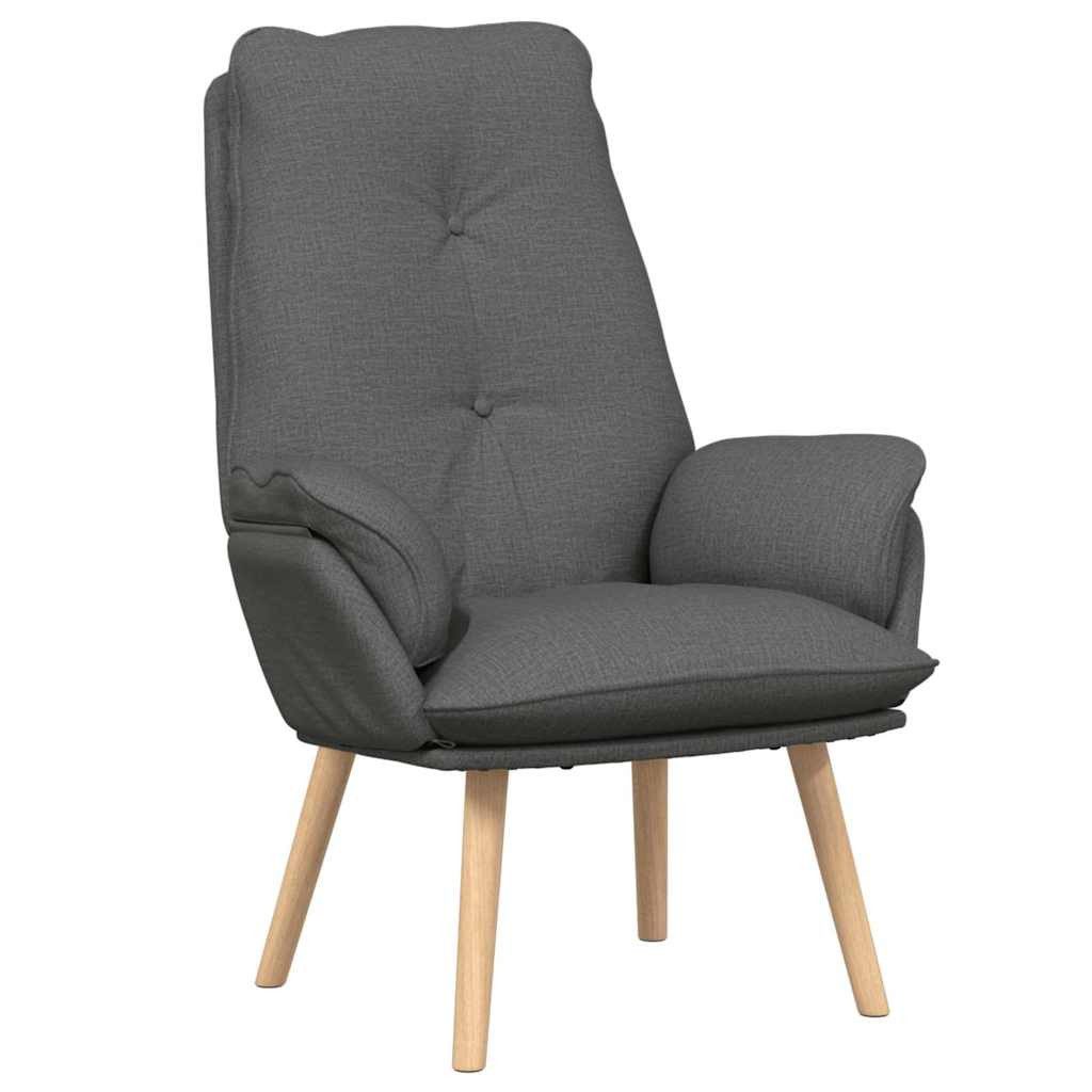 vidaXL Sessel Sessel Dunkelgrau 69 x 74 x 93 cm Stoff und Sperrholz (1-St)