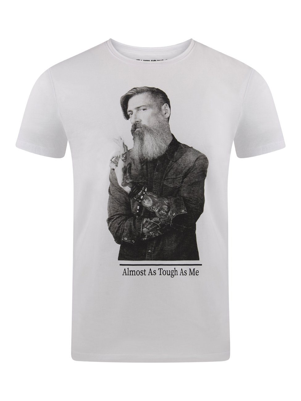 riverso T-Shirt Herren Fotoprintshirt RIVHarald Regular Fit (1-tlg) Kurzarm Tee Shirt mit Rundhalsausschnitt aus 100% Baumwolle