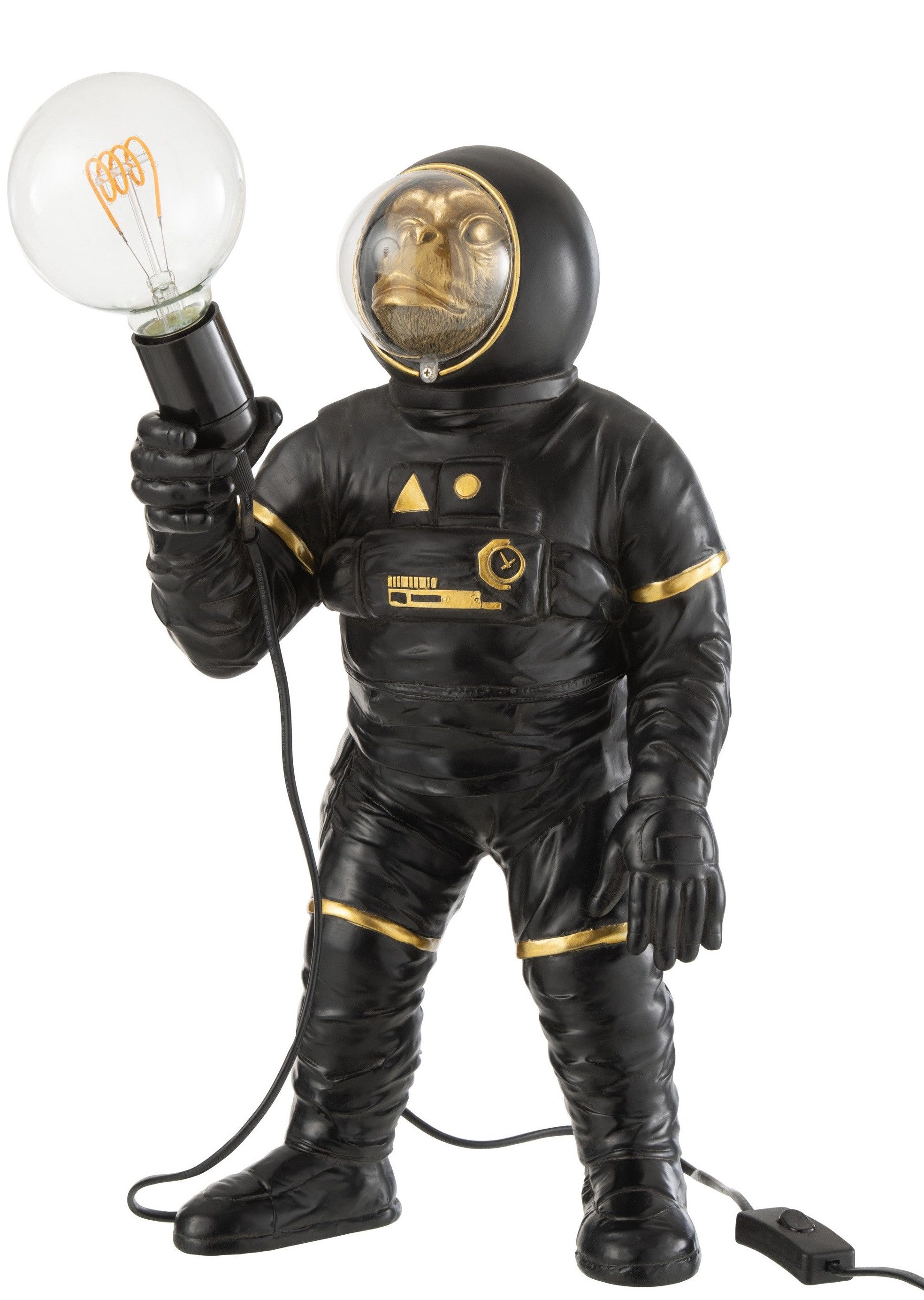 JOLIPA bv Schreibtischlampe Galaktische Tischlampe Affen Astronaut außergewöhnlicher Glanzpunkt